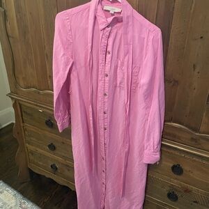 LOFT Vibrant Pink Shirt Dress